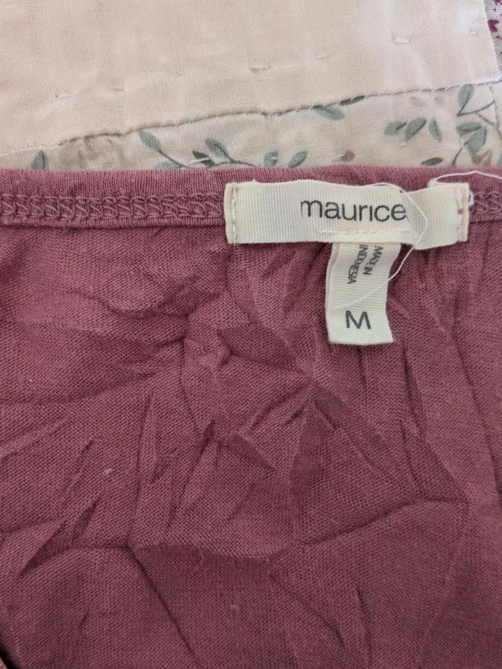 Maurices crinkle lace cami dusty rose M  Y2K-inspired - Picture 4 of 7